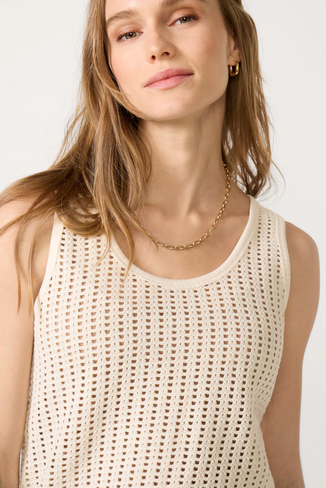 Ainsley Crochet Mesh Tank - Image 3