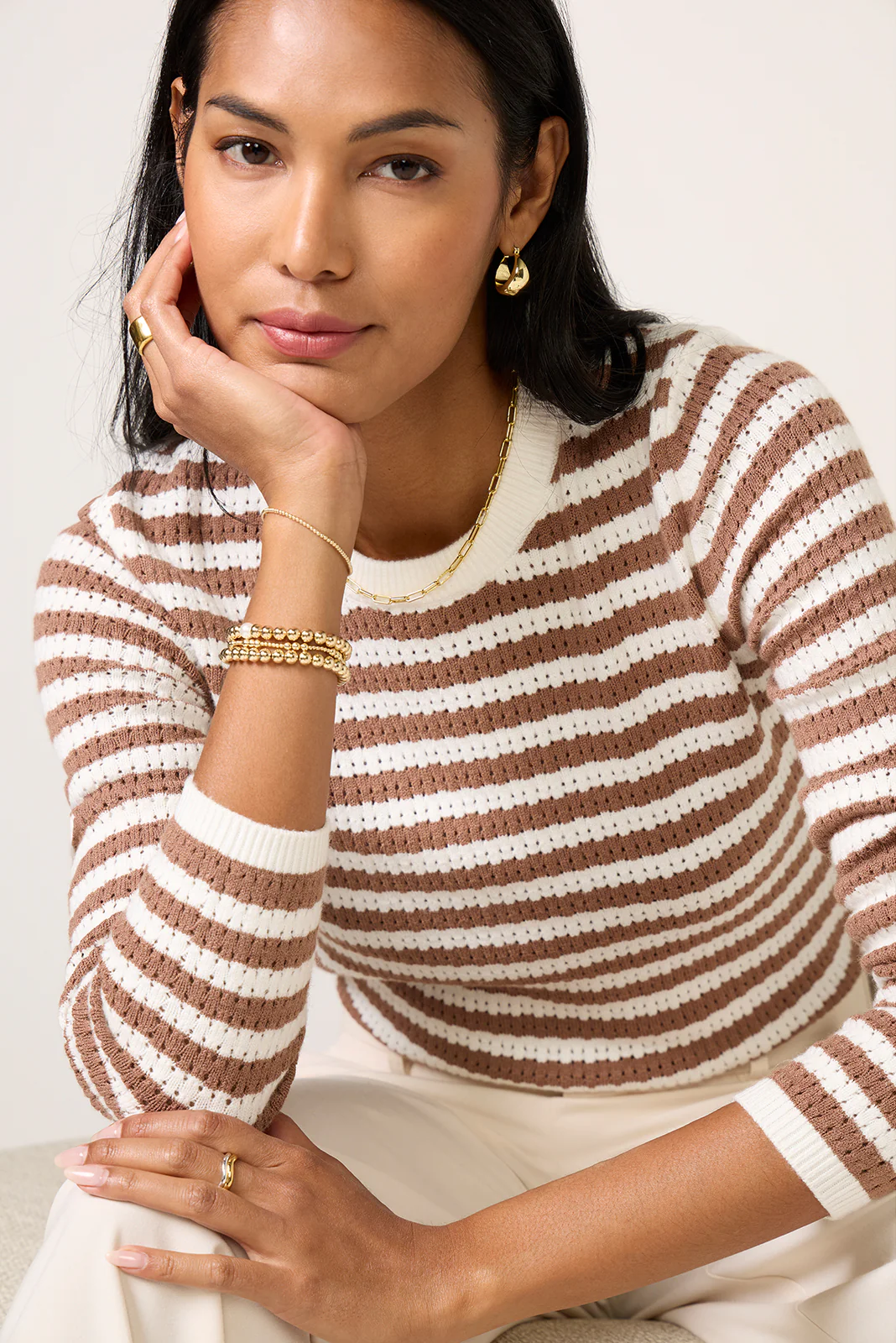 Amanda Pointelle Sweater - Image 3