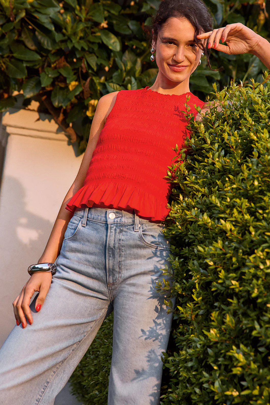 Arellia Skimmer W Outseam Panels Barrel Jean - Image 7