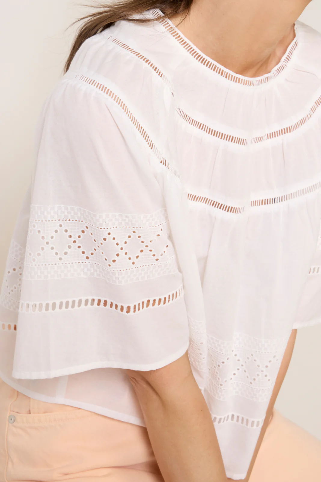 Arie Cutwork Blouse - Image 3