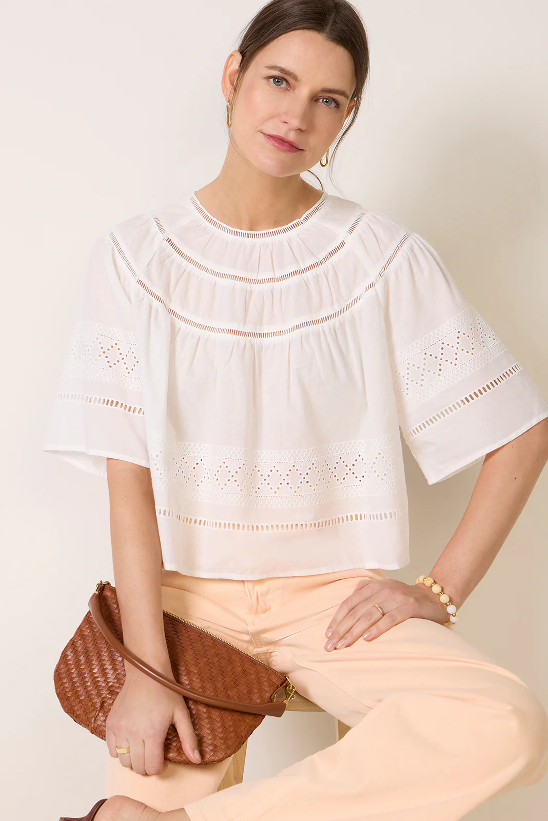 Arie Cutwork Blouse - Image 5