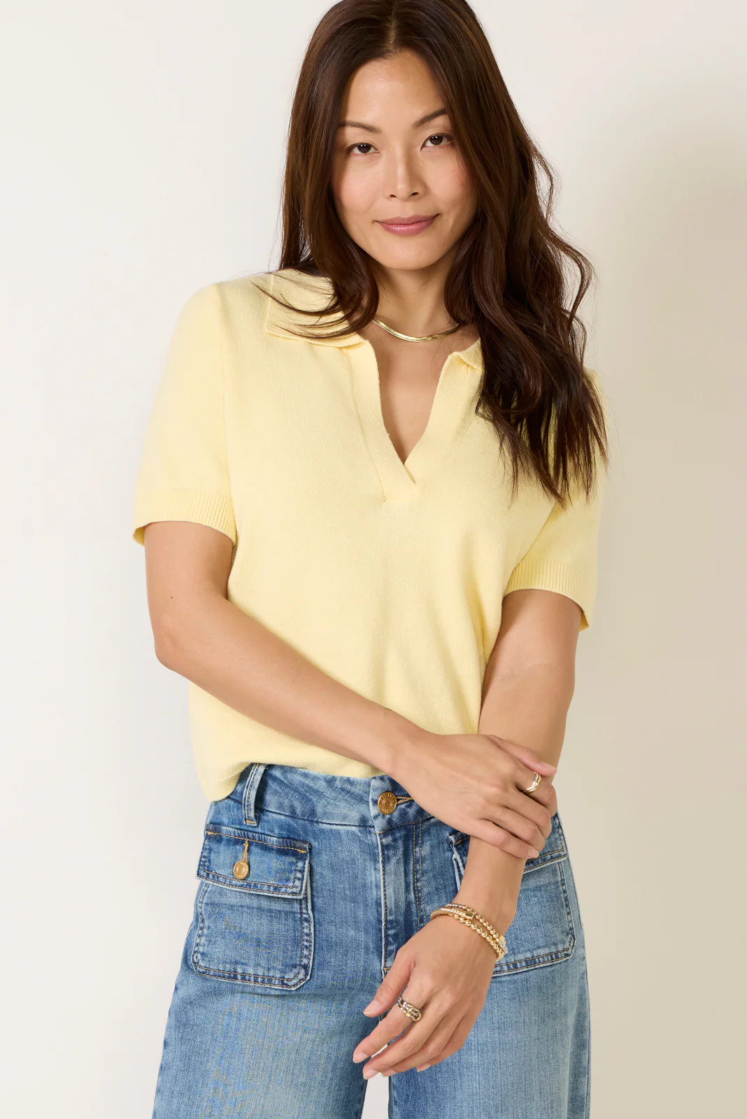 Bennie Polo Sweater Tee - Image 6