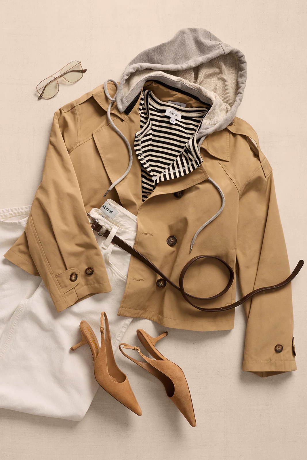 Benny Cropped Trench Jacket - Image 8