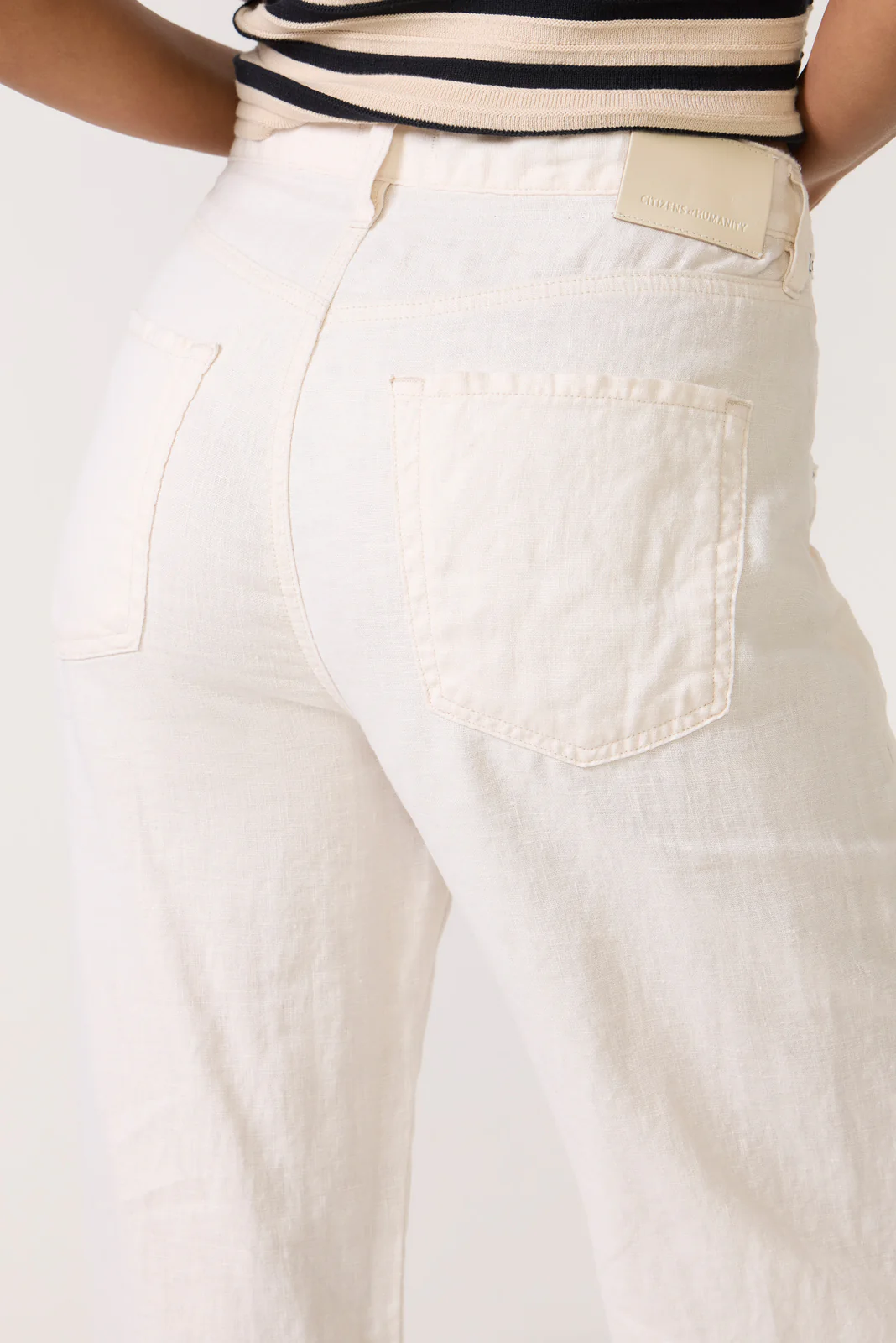 Brynn Drawstring Linen Pant - Image 3