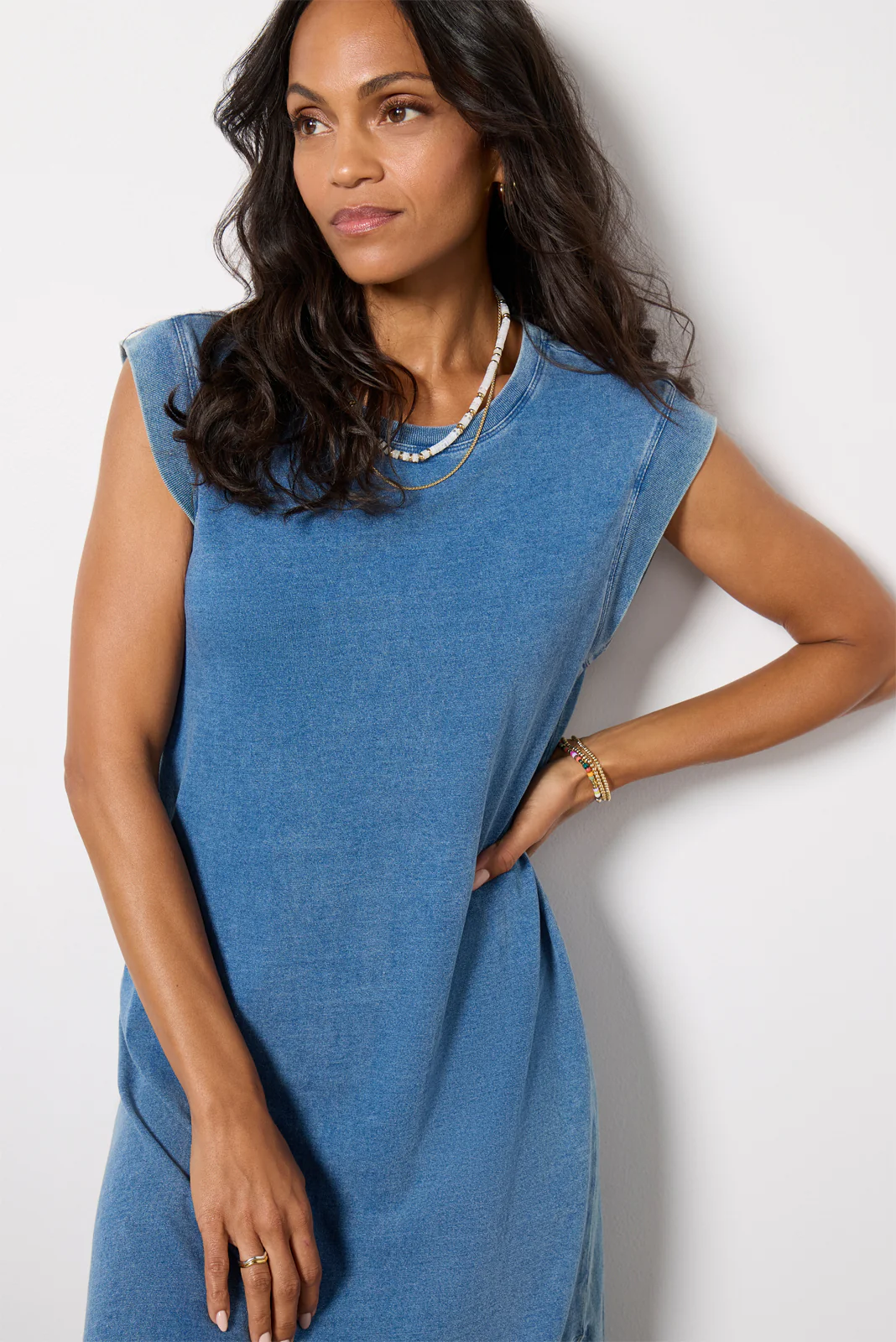 Calabasas Jersey Denim Dress - Image 2