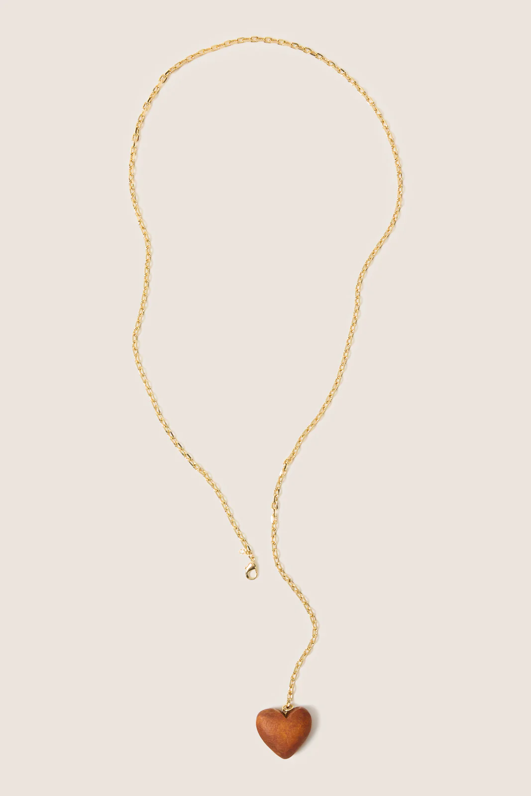 Carina Wood Heart Necklace - Image 2