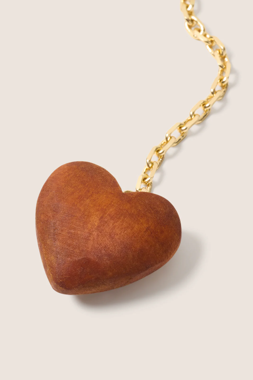Carina Wood Heart Necklace - Image 3