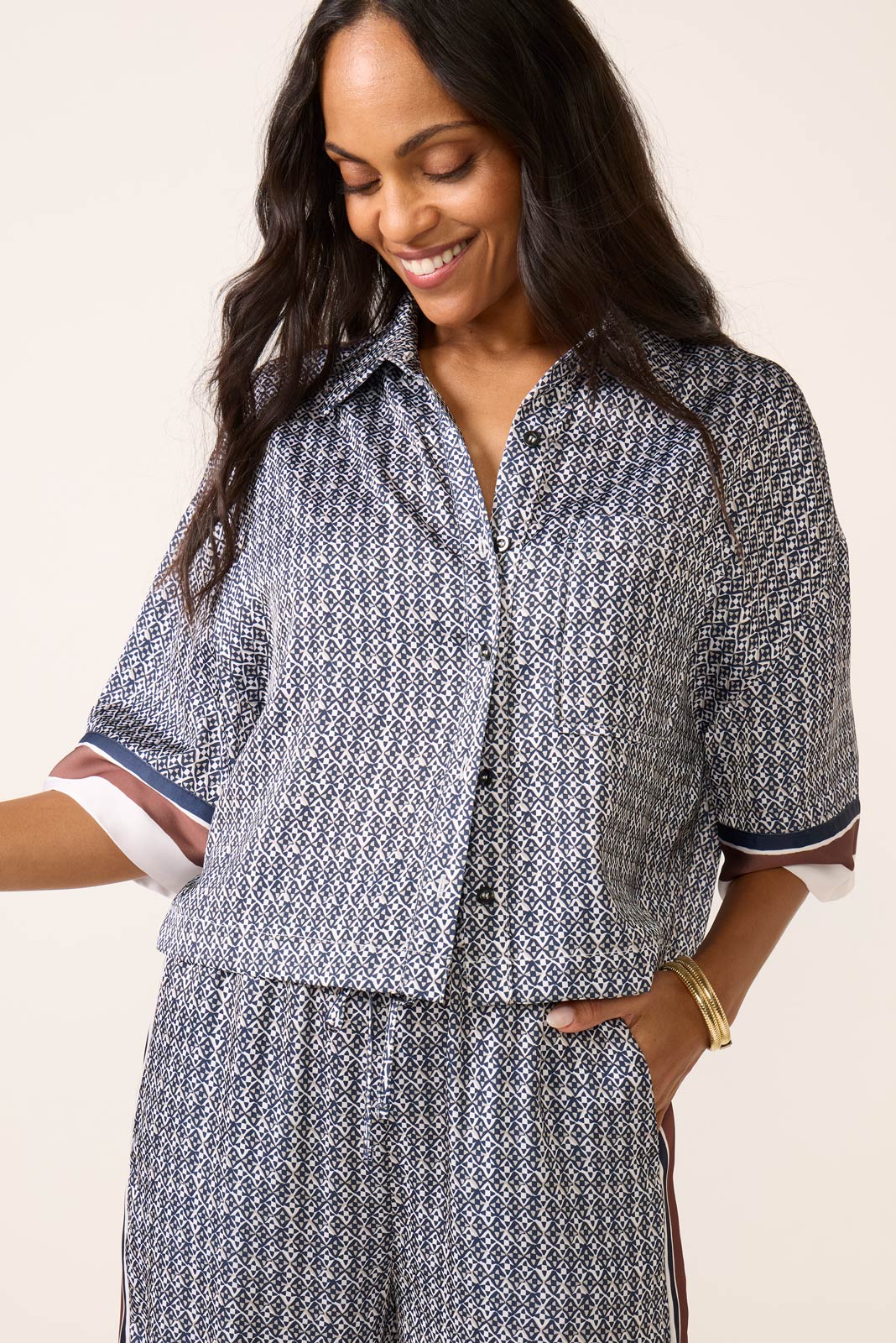 Catherine Satin Shirt - Image 3