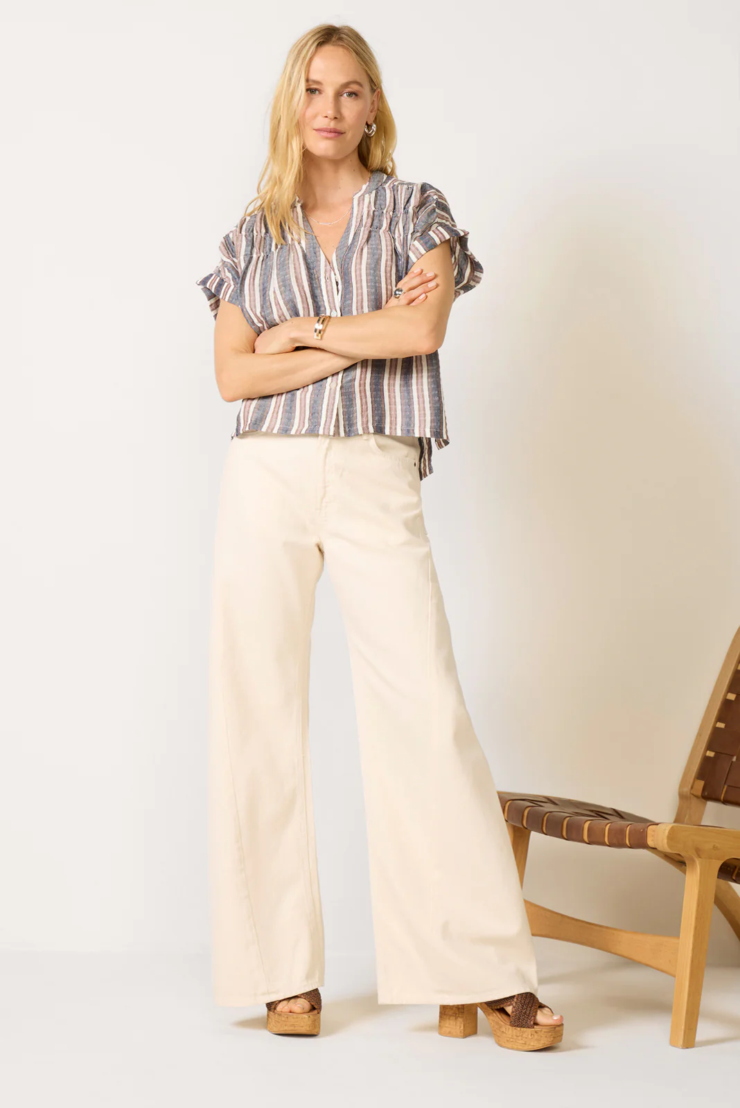 Cecilia Stripe Blouse - Image 2