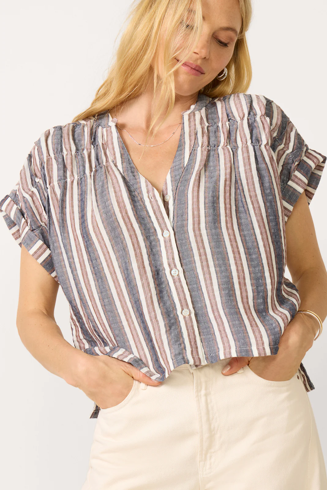 Cecilia Stripe Blouse - Image 5