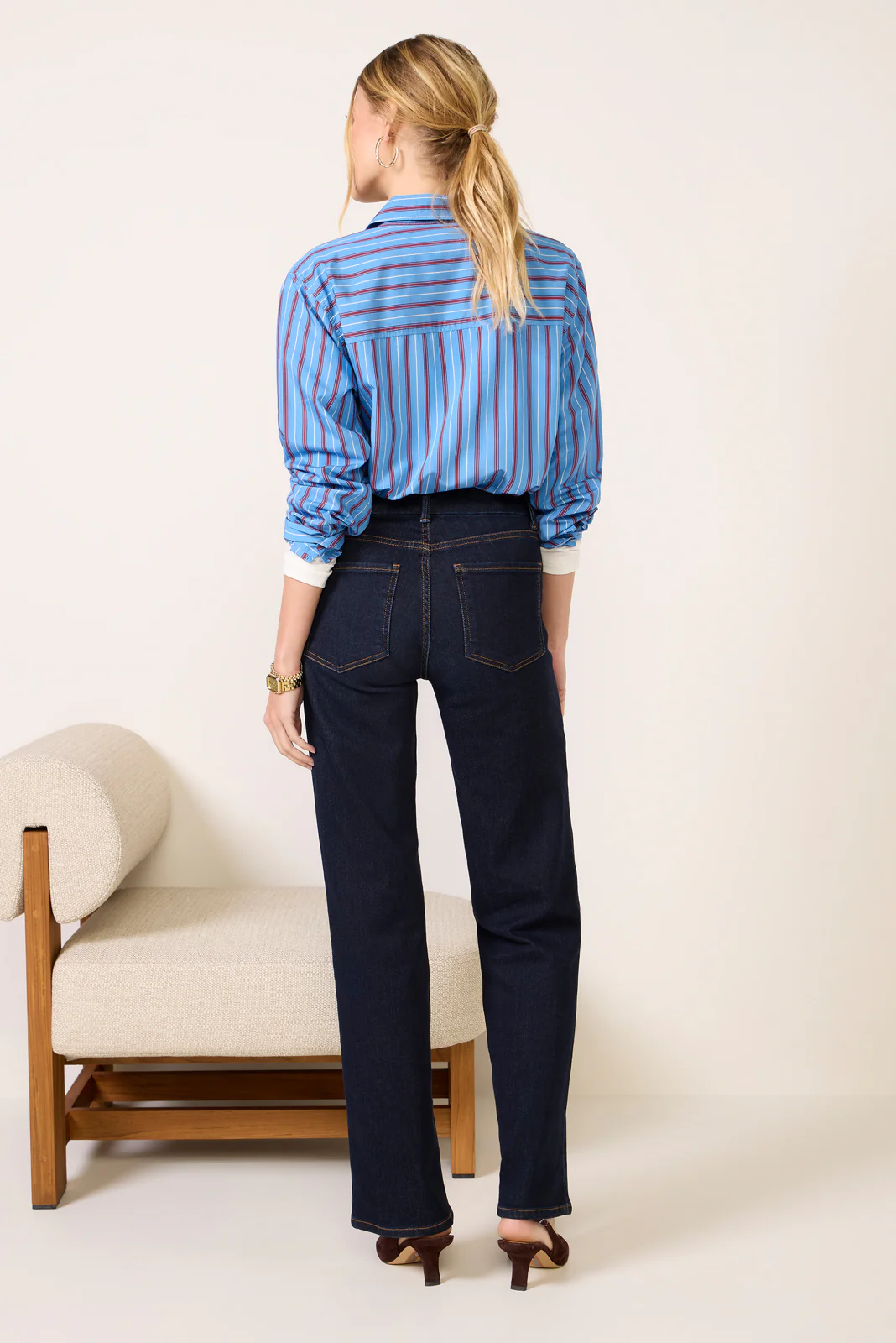 Charlotte Wide Leg w Patch Pockets Jean - Image 4