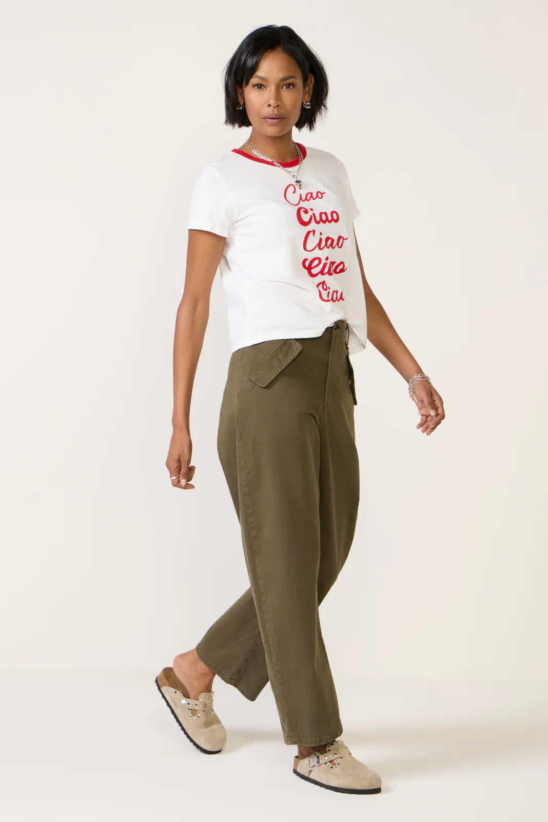 Ciao Ciao Ringer Tee - Image 2