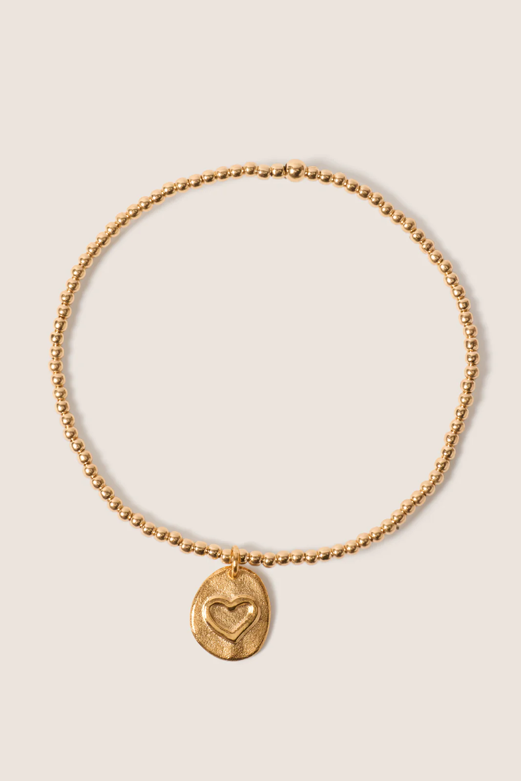 Classic Gold 2mm Bracelet - Inspire Love Small Gold Disc - Image 2