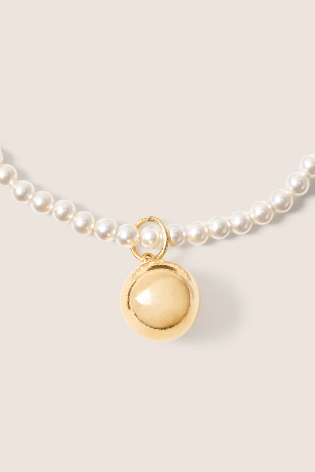 Classic Pearl 3mm Bracelet w Bead - Image 2