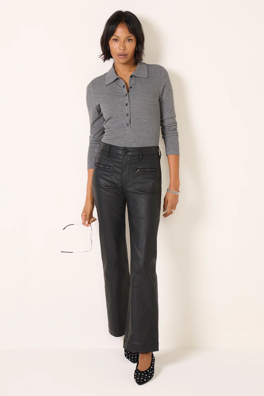 Coated Kelsey w Zip Pant - Image 6