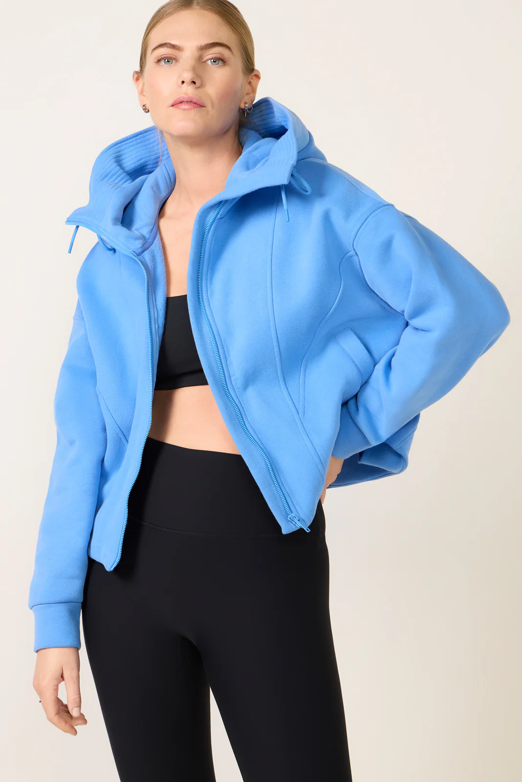 Cotton Fleece Zip Up Hoodie - Image 3