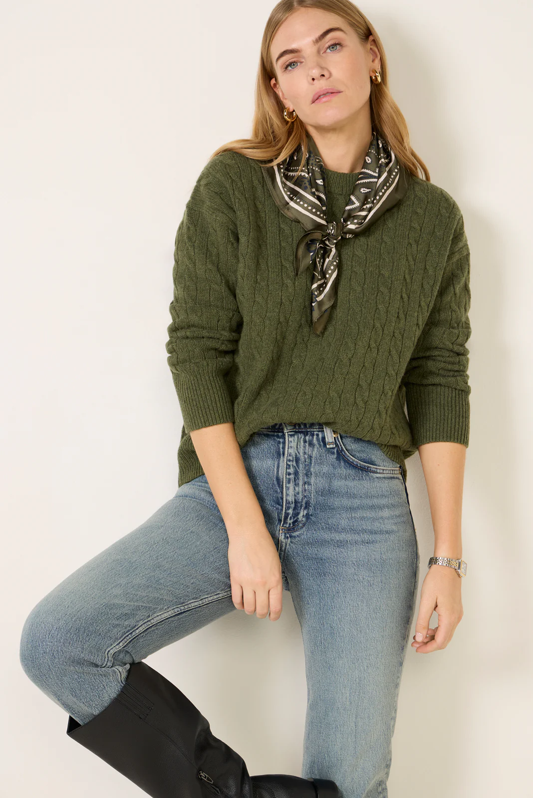 Crew Cable Sweater - Image 2