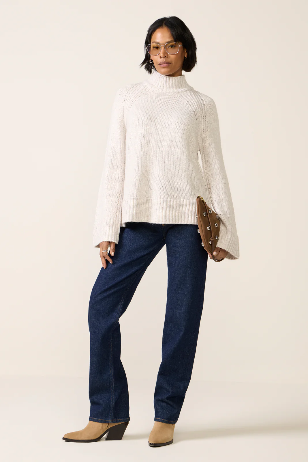 Emerge Funnel Neck Sweater - Image 2
