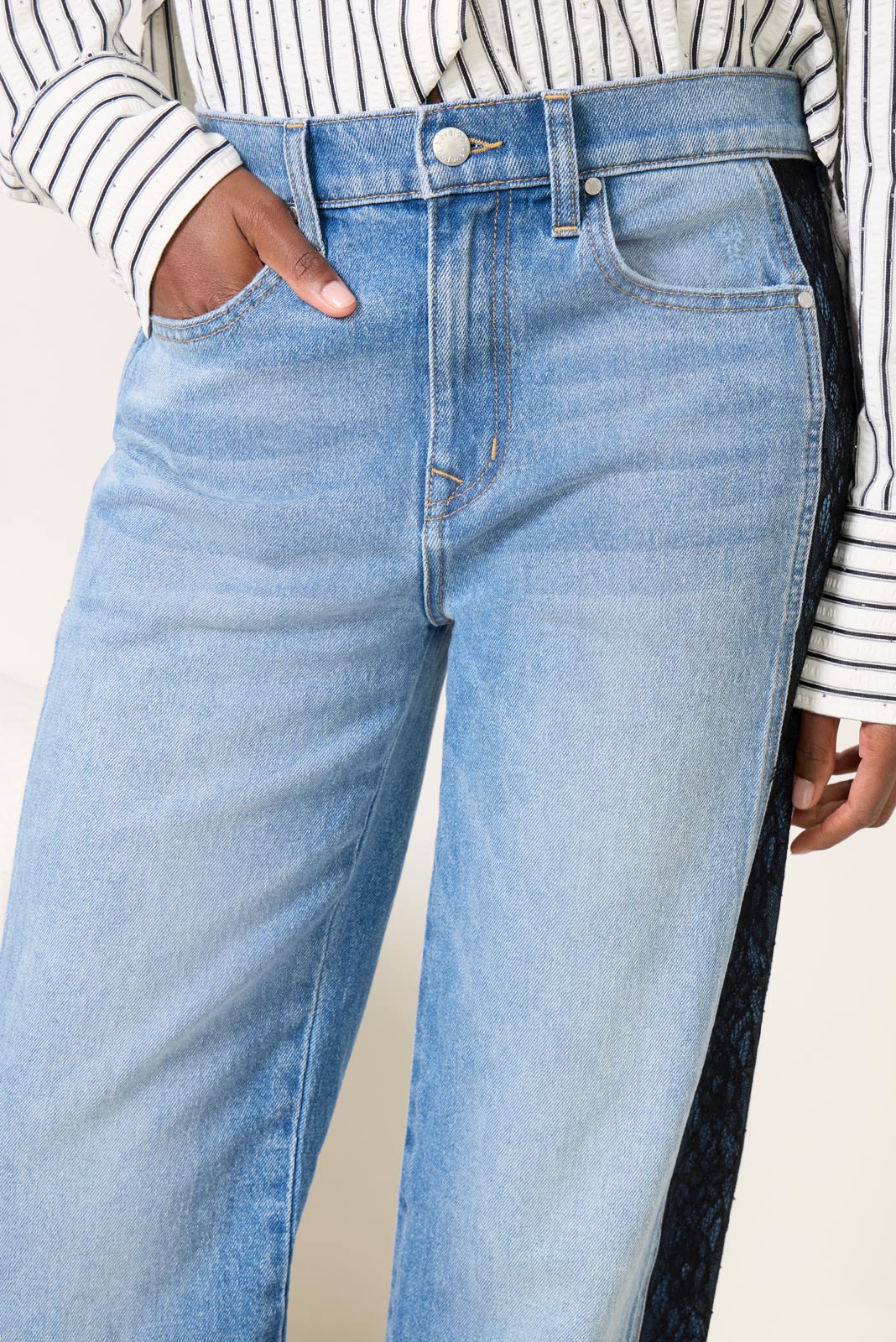 Ever Straight w Lace Inset Jean - Image 2