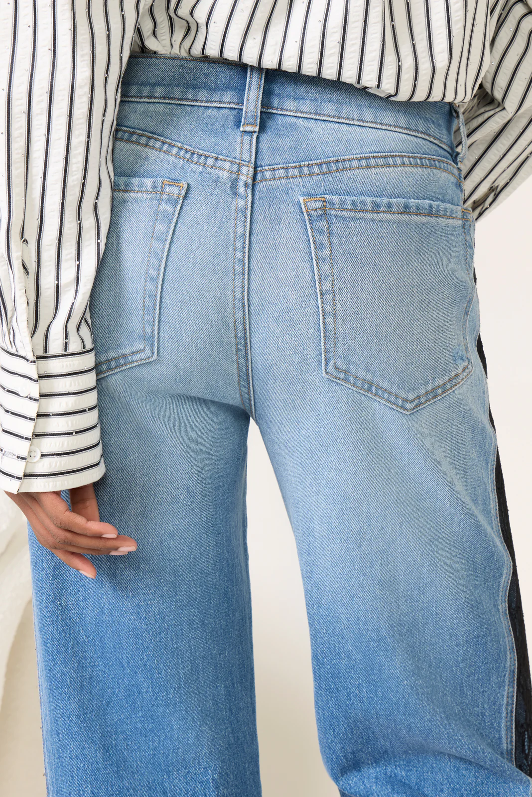 Ever Straight w Lace Inset Jean - Image 3