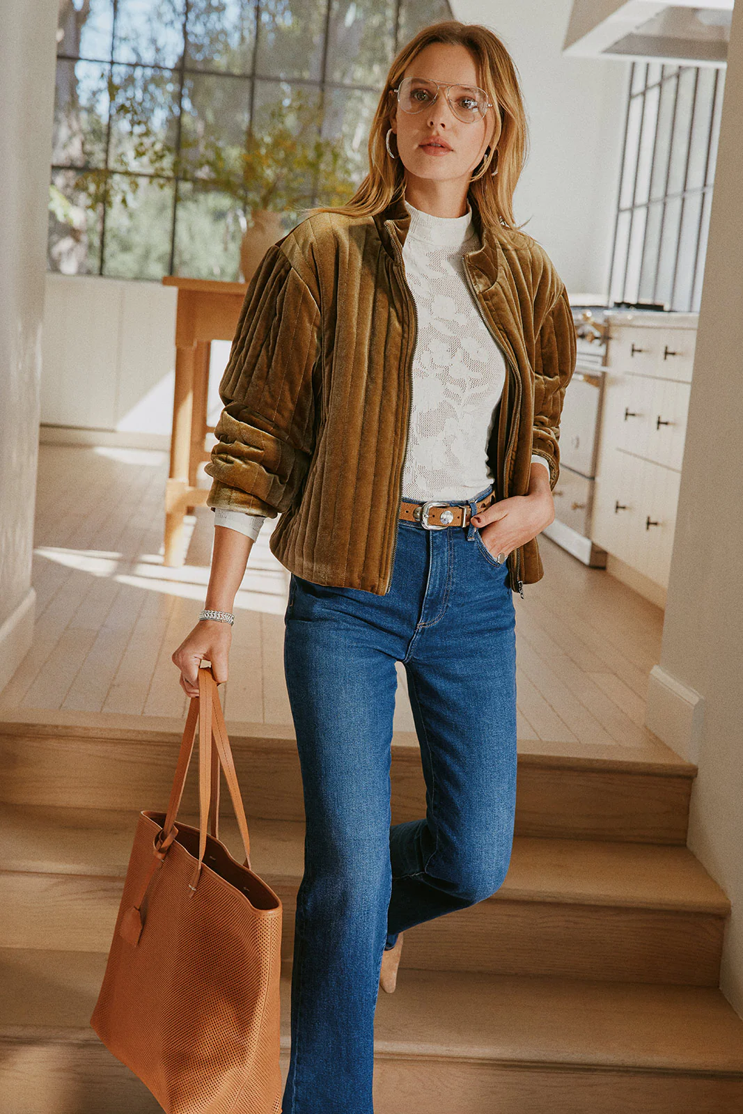 Evie High Rise Slim Bootcut Jean - Image 8