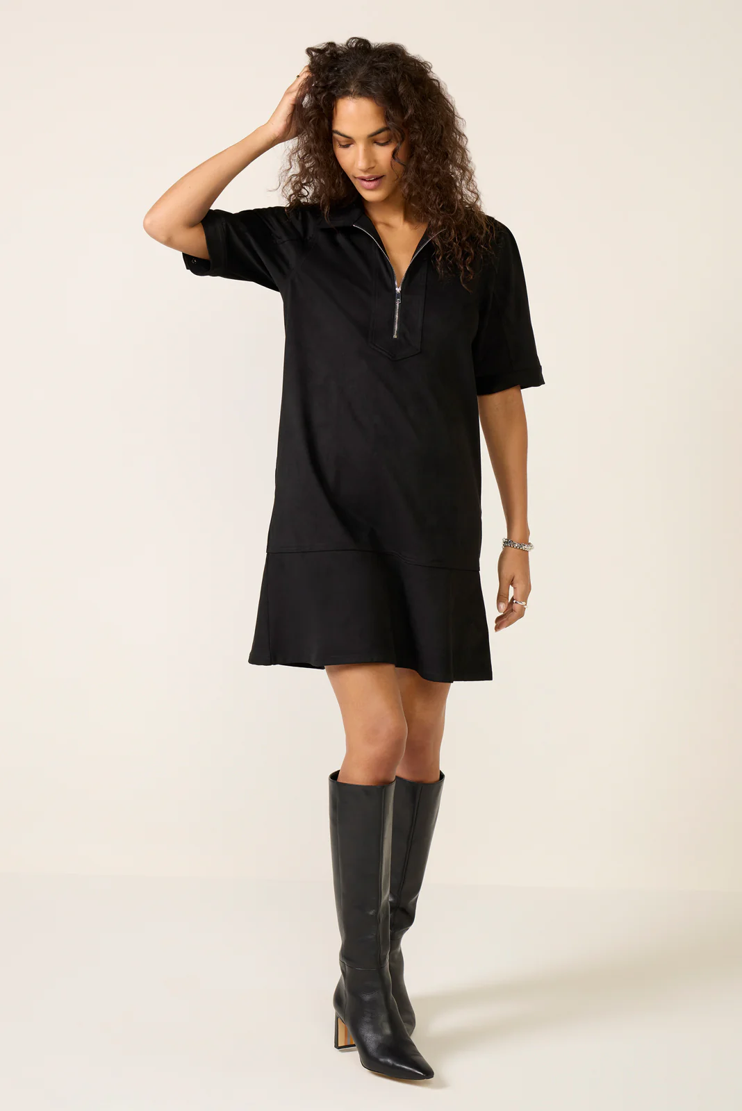 Fowler Faux Suede Shift Dress - Image 6