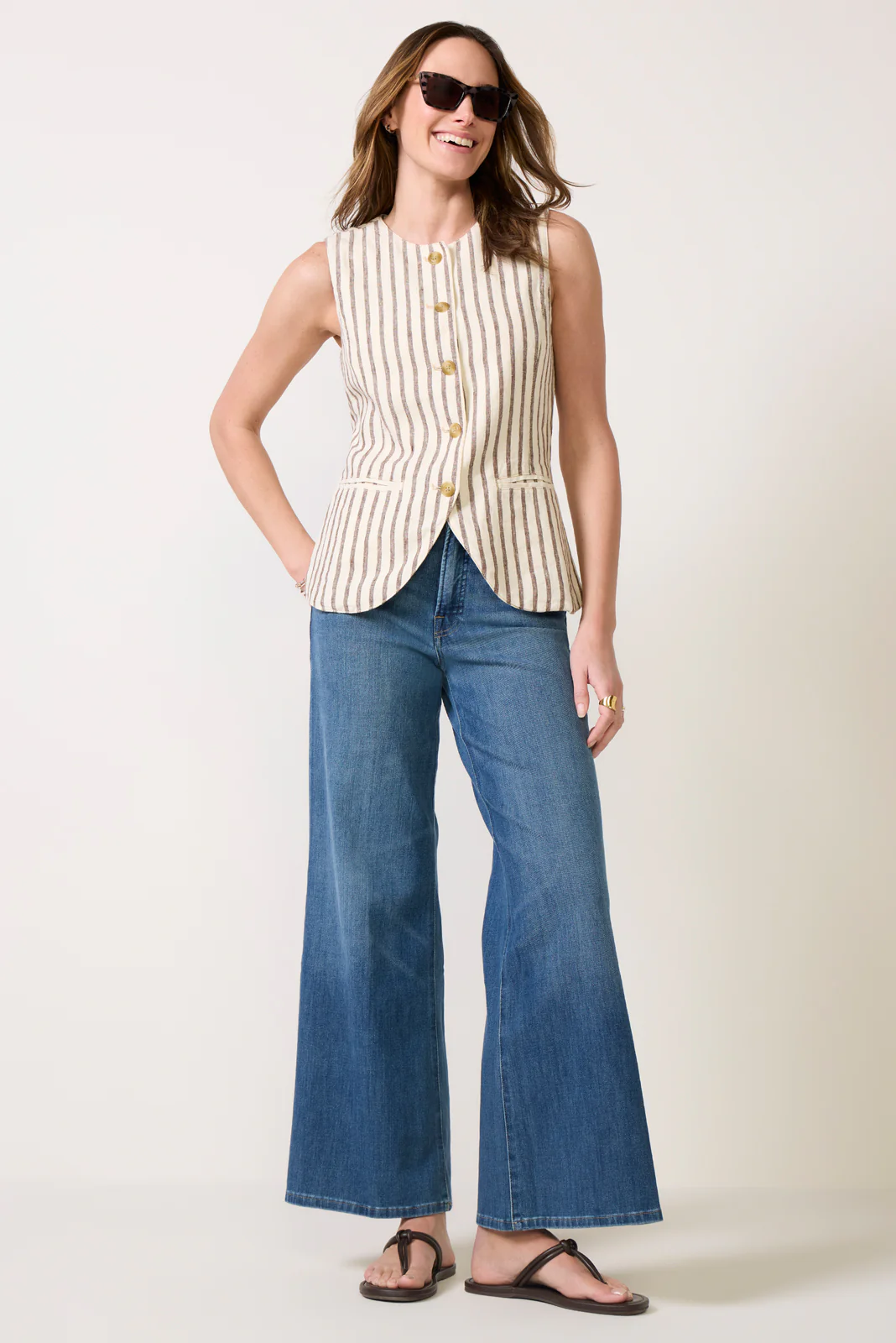Good Waist Palazzo Ankle Jean