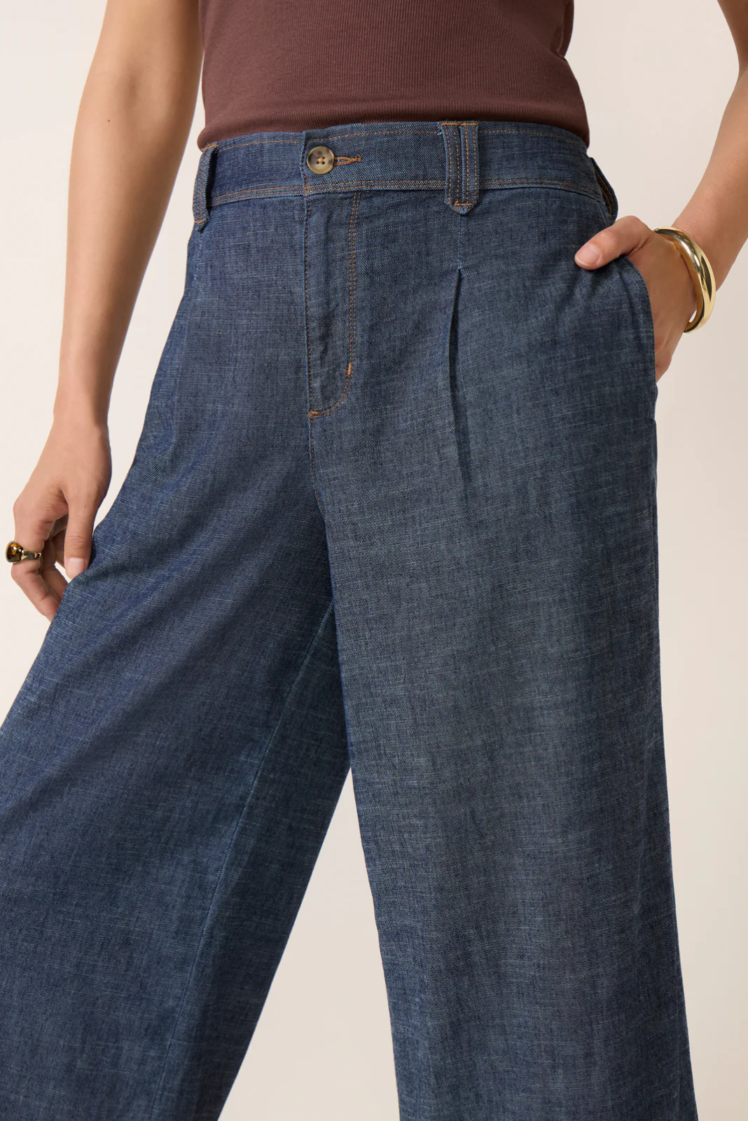 Jenny Pleated Culotte Pant - Image 2