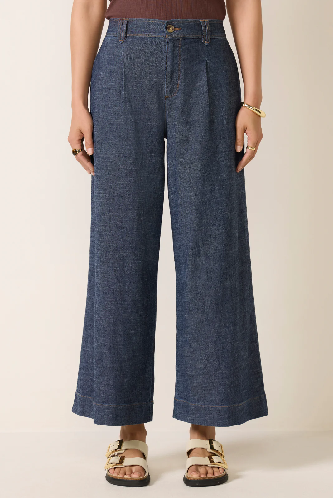 Jenny Pleated Culotte Pant - Image 5