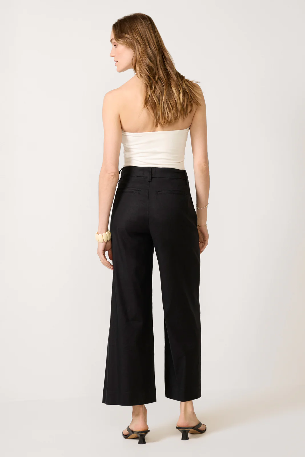 Joelle Stretch Linen Crop Pant - Image 4