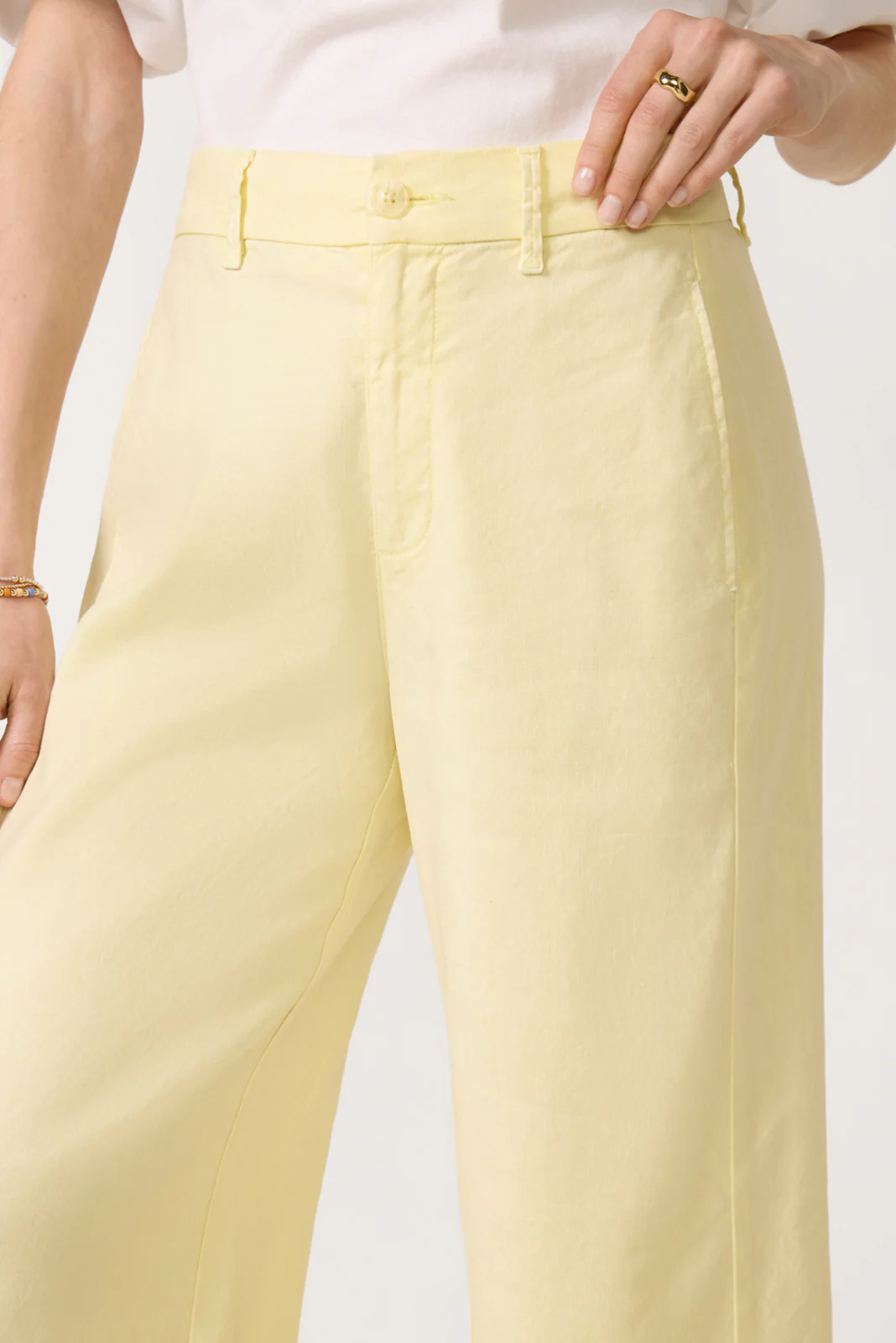 Joelle Stretch Linen Crop Pant - Image 2