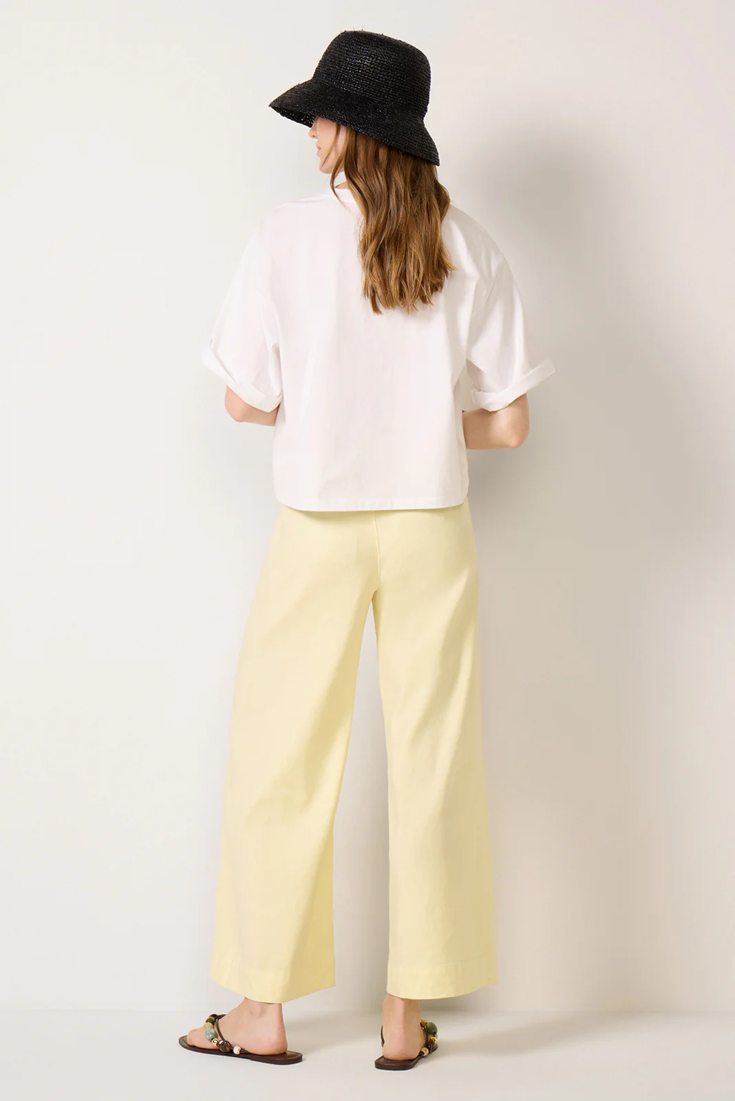 Joelle Stretch Linen Crop Pant - Image 4