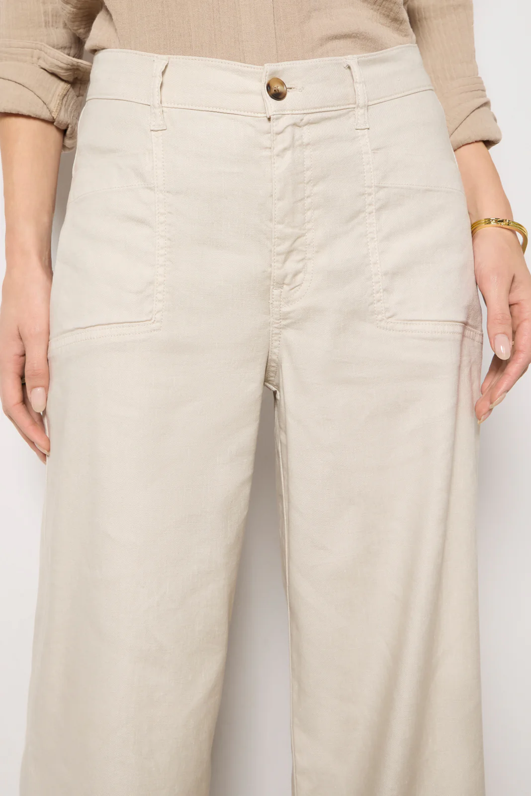 Joelle Stretch Linen Trouser - Image 2