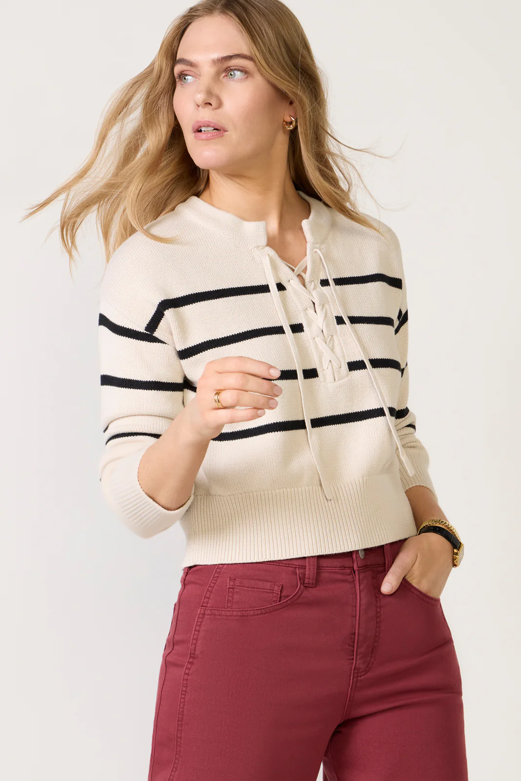 Lace Up Sweater - Image 5