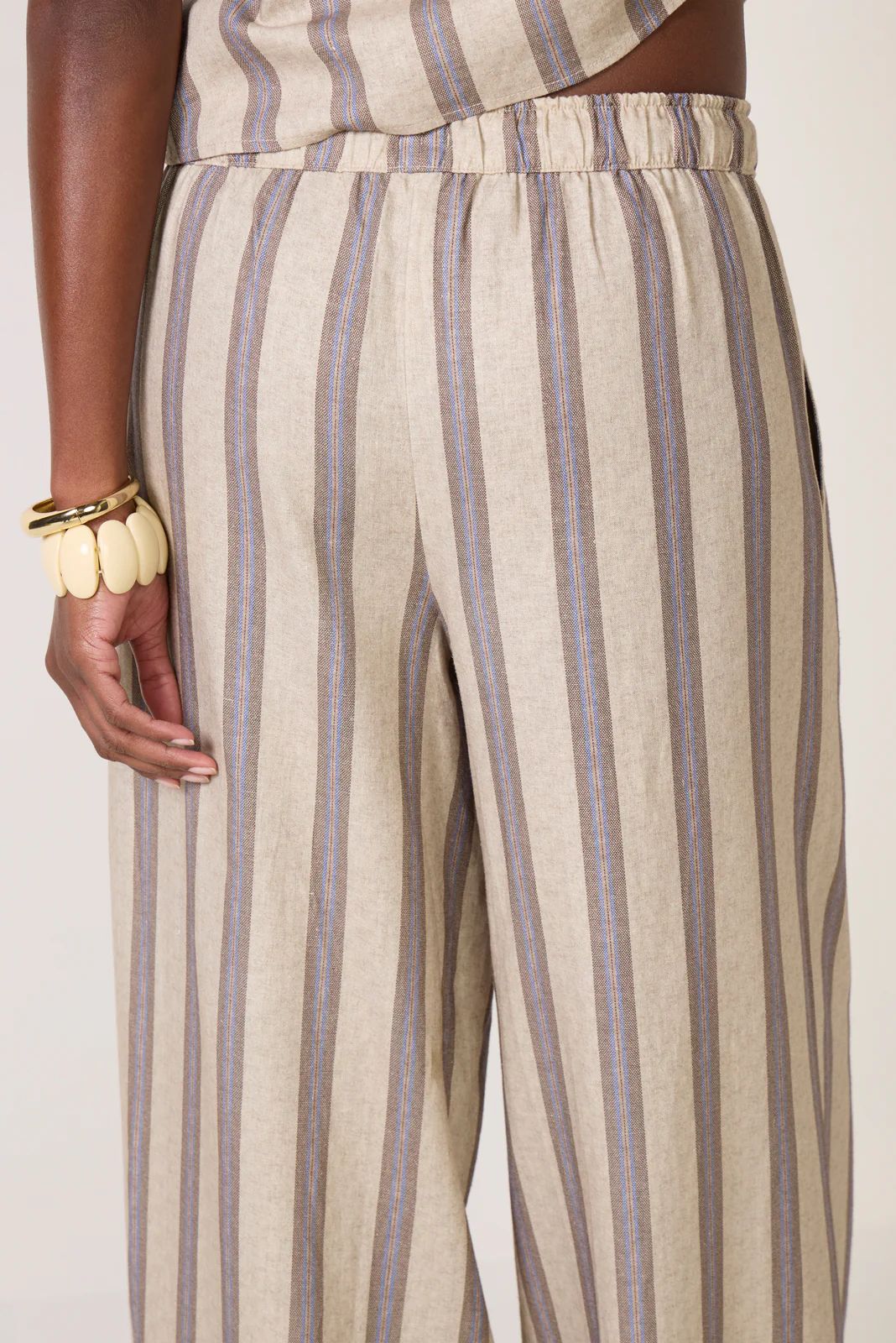 Leah Linen Stripe Pant - Image 3