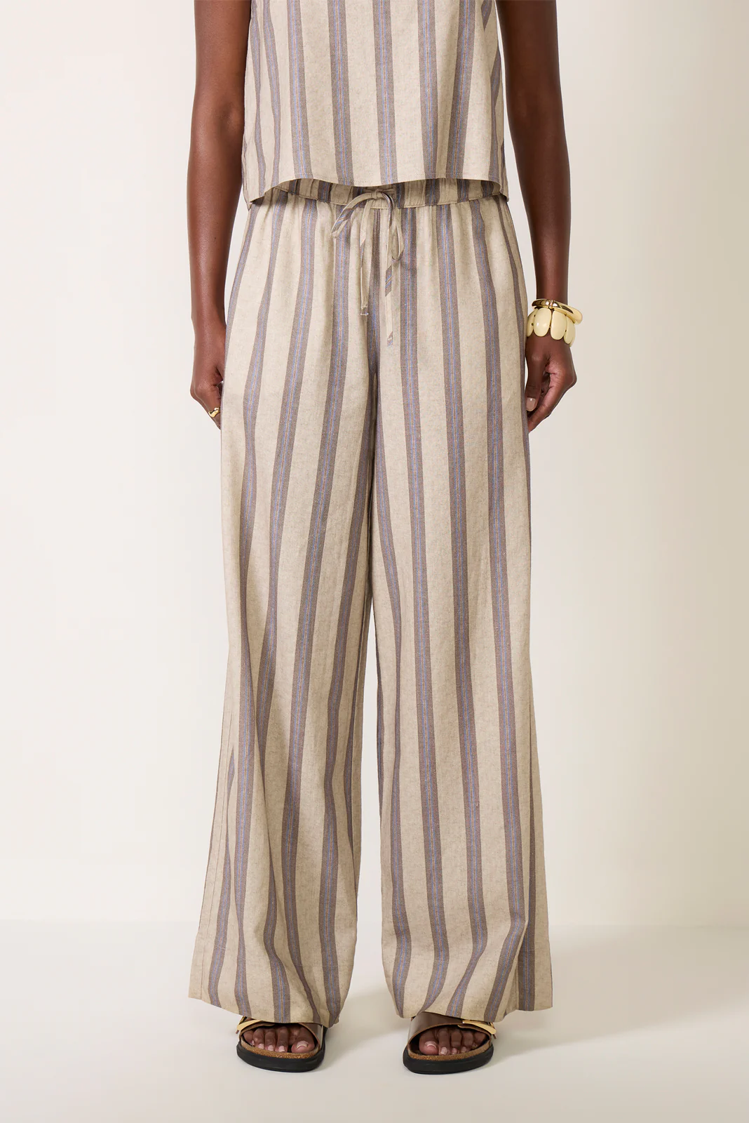 Leah Linen Stripe Pant - Image 5