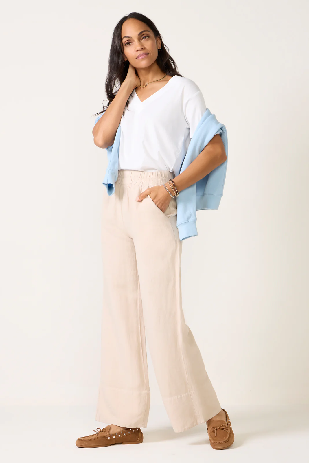 Linen Wide Leg Pant - Image 5