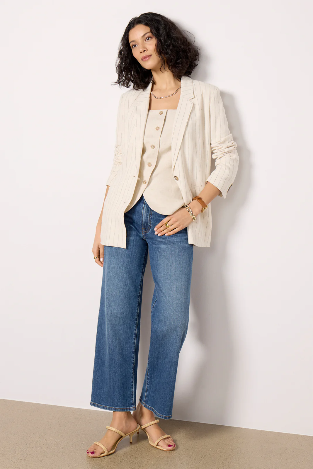 Livingston Pinstripe Blazer - Image 2