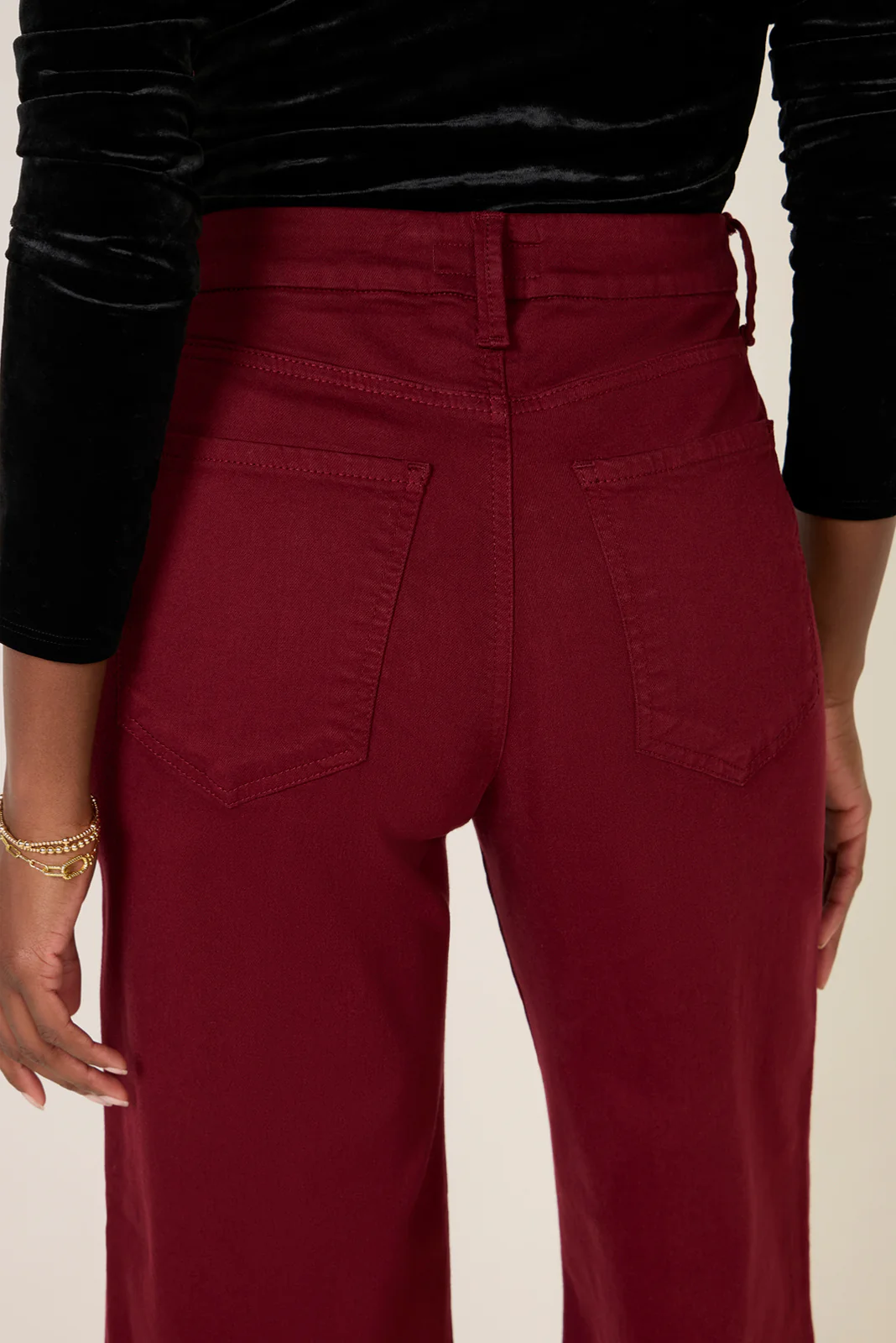 Meg Wide Leg w Raw Hem Jean - Image 3