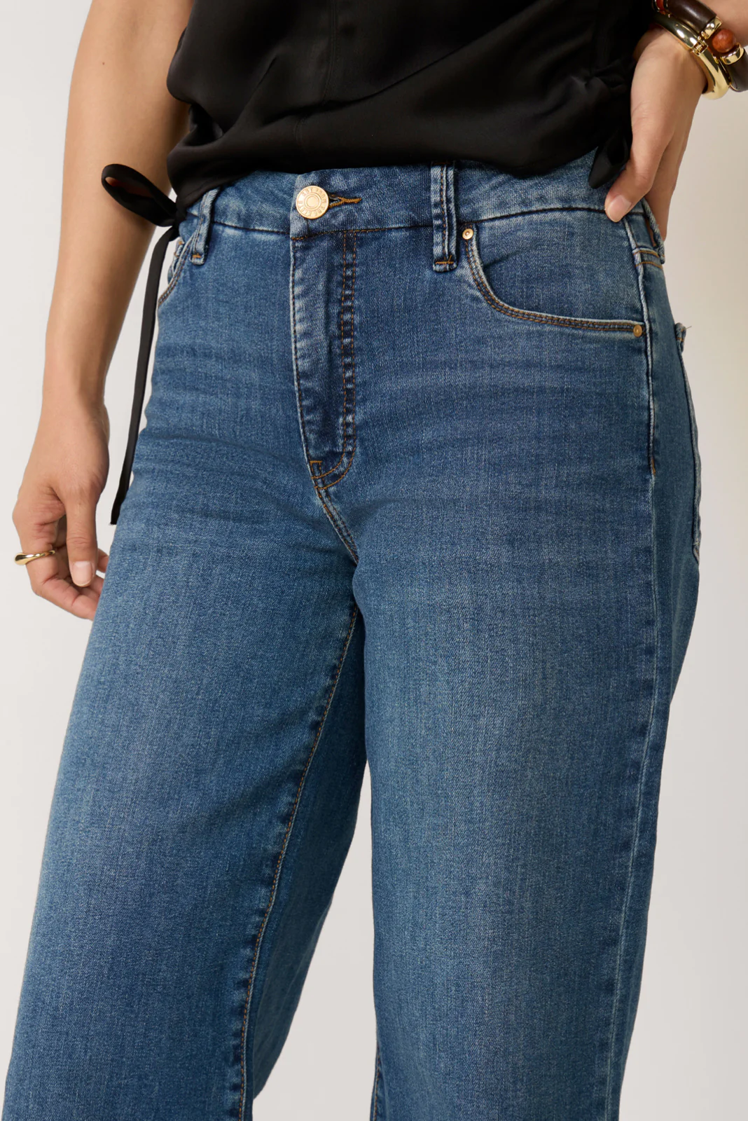 Meg Wide Leg W/ Raw Hem - Image 2