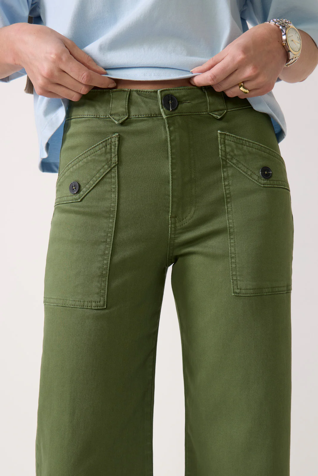Meg Wide Leg w Utility Pockets Pant - Image 2