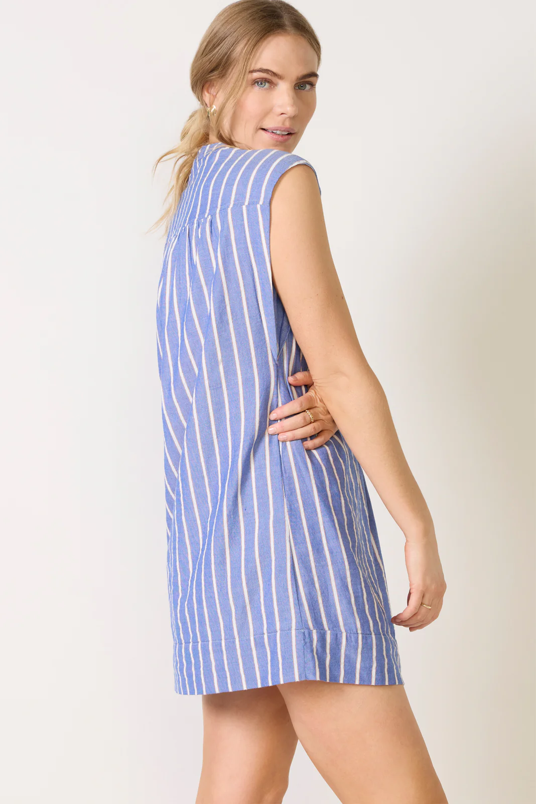 Nell Kaftan Sleeveless Stripe Shift - Image 2