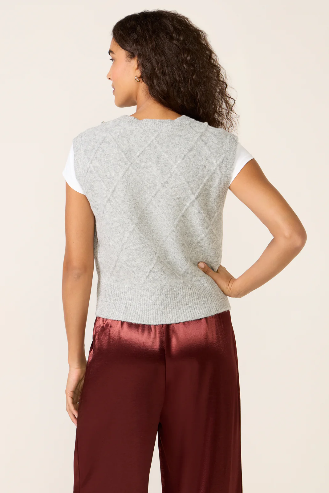 Noma Rhinestone Sweater Vest - Image 4