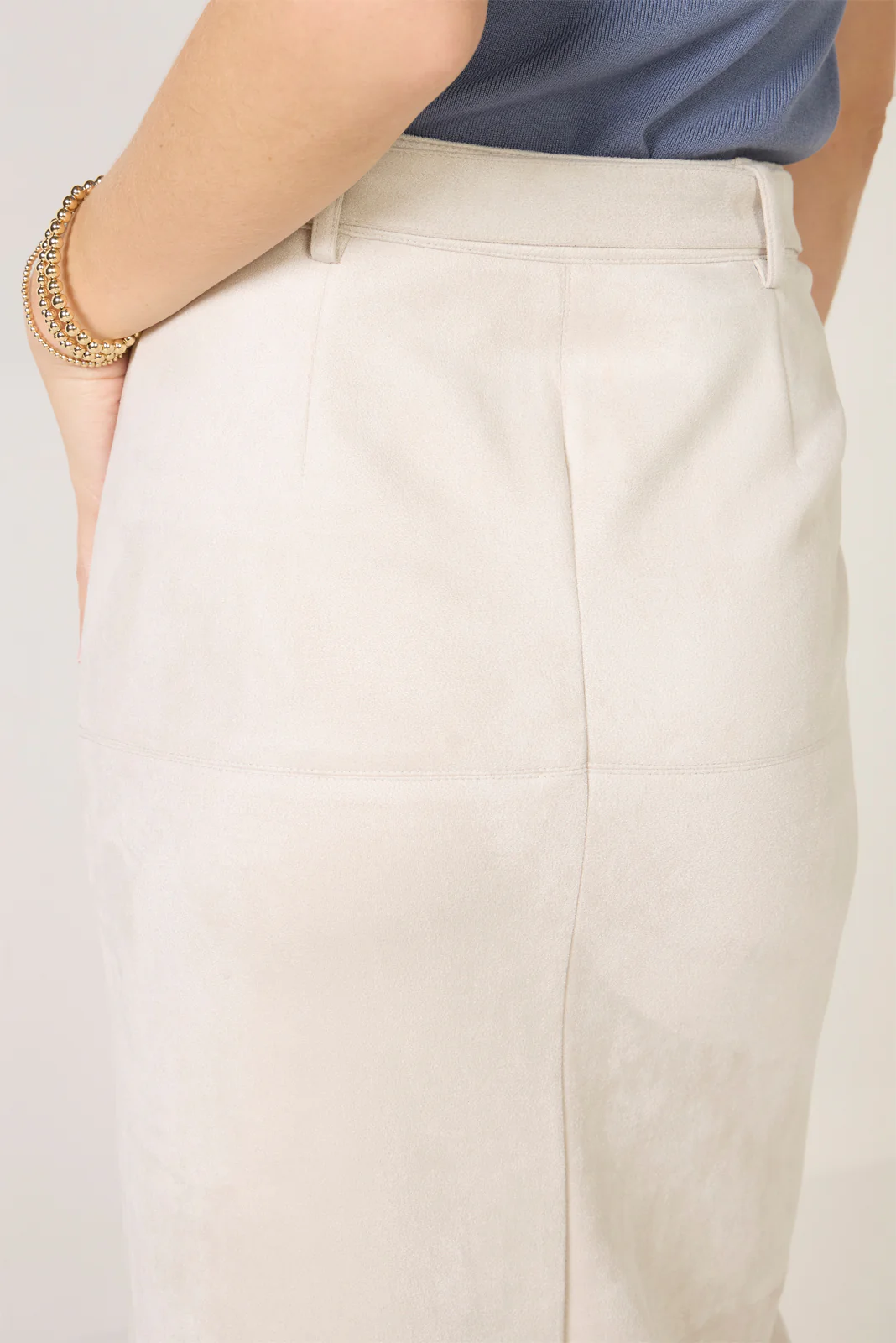 Paula Suede Midi Skirt - Image 4