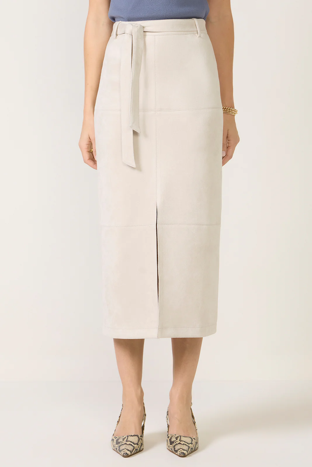 Paula Suede Midi Skirt - Image 6