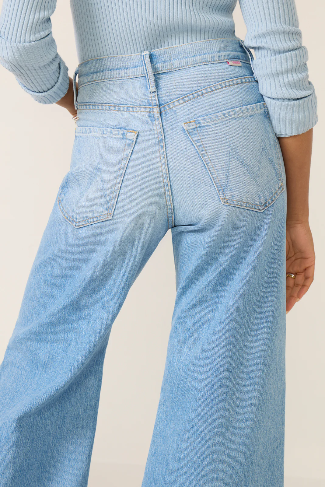 Petite Lil Lemon Twist Sneak Wide Leg Jean - Image 3