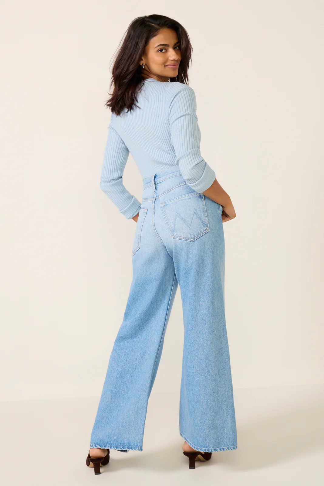 Petite Lil Lemon Twist Sneak Wide Leg Jean - Image 4