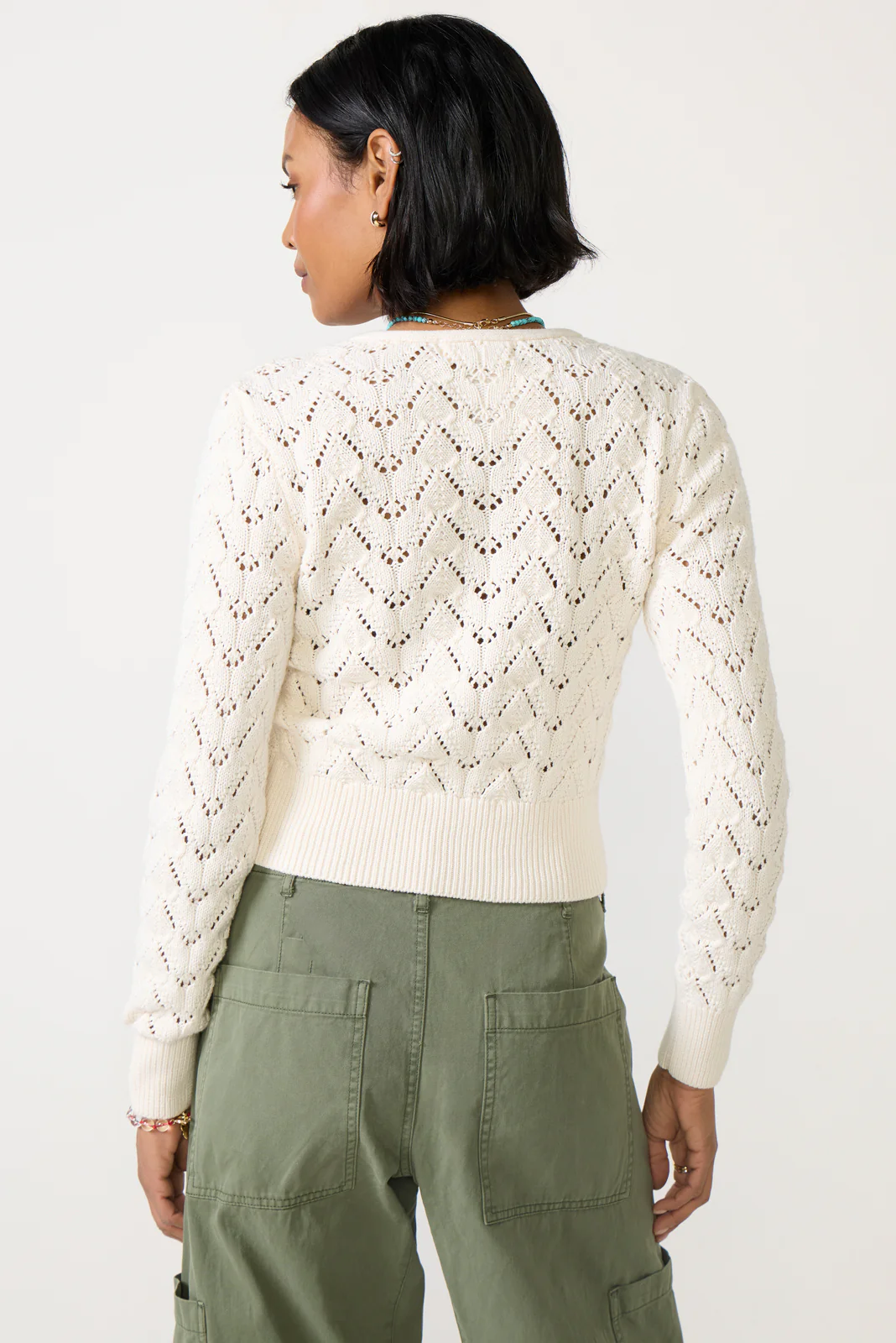Pretty In Pointelle Cardigan - Image 4
