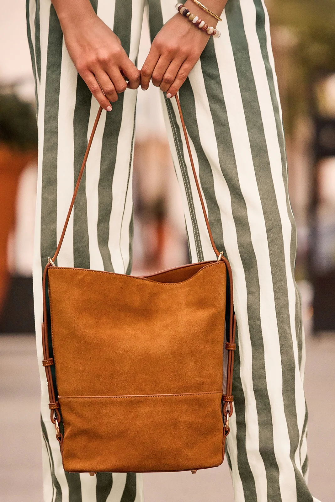 Ronnie Suede Bucket Tote - Image 6