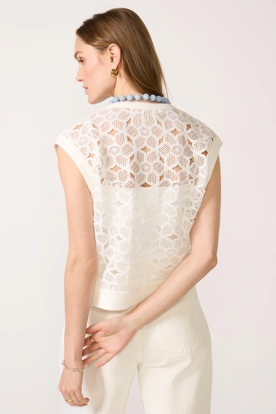 Ryan Crochet Muscle Top - Image 4